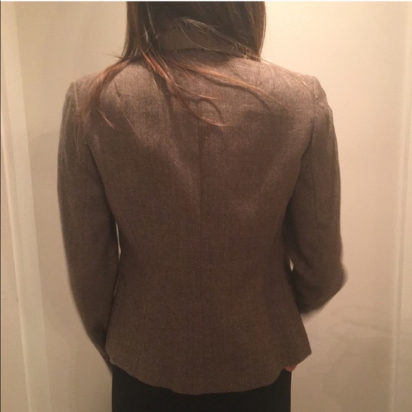 J. Crew Brown Wool Herringbone Blazer Jacket - Picture 7 of 9